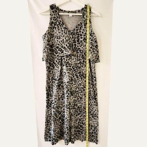 Old Navy Maternity Nursing Dress Leopard Print - Picture 5 of 9